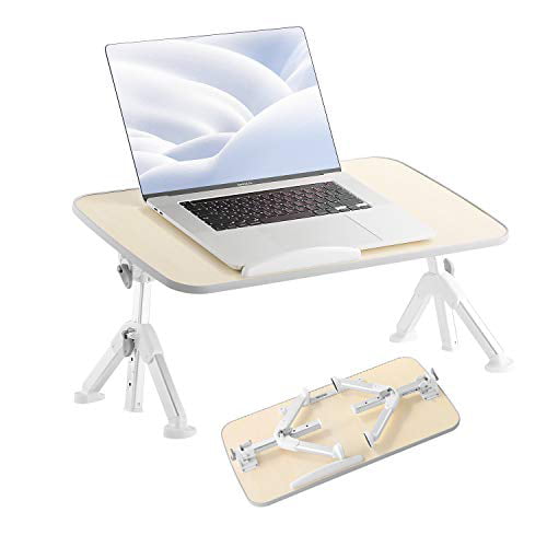 Adjustable Computer Bed Desk AGZ Laptop Bed Tray Table Foldable Lap Tablet Table for Sofa Couch Floor Portable Standing Desk for Bed 